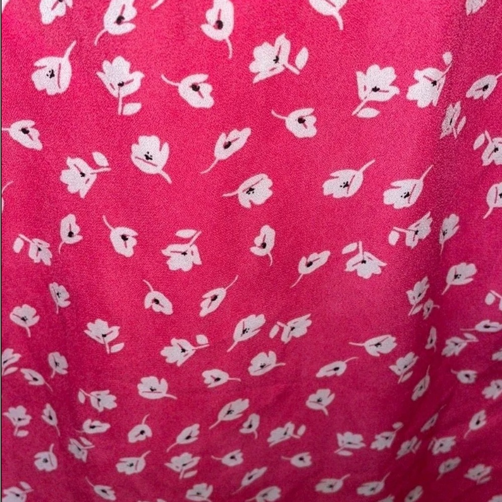 Pink Floral Women's Blouse - Picture 6 of 12